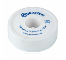 Лента ФУМ PTFE 6020 19ммх0,2ммх15м катушка среда: вода Aquasfera 6020-04