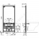 Инсталляция для биде Alca Plast A105/1120