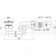 Сифон для поддона плоский 1 1/2''x40 с гофрой 40х50 выпуск с нержавеющей решёткой D=70мм АНИ Пласт E015