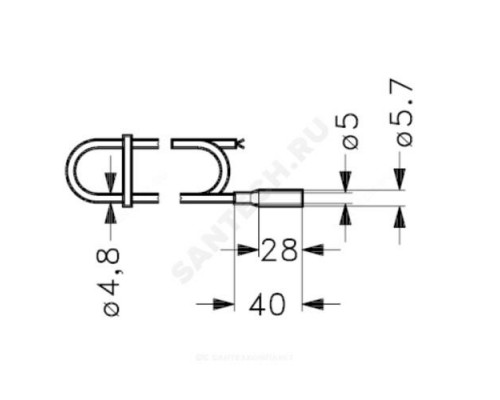 Датчик температуры MBT153 Pt1000 -50 +100C ПВХ(PVC) 3,5м Danfoss 084Z6033