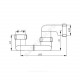Сифон для ванны плоский 1 1/2''x40 без выпуска АНИ Пласт E000