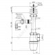 Сифон для умывальника бутылочный 1 1/4