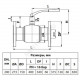 Кран шаровой сталь 09Г2С JIP-FF Ду 200 Ру16 фл L=400мм Danfoss 065N0855G