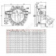 Клапан обратный чугун поворотный CP4243 Ду 350 Ру16 Тмакс=80 оС фл заслонка чугун с противовесом Tecofi CP4243-0350
