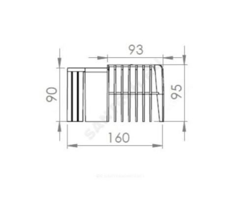 Листвоуловитель PP Дн 160 для парапетных воронок Fachmann 01.069