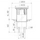 Трап регулируемый с гидрозатвором Дн 50/75/110 с нержавеющей решёткой 150х150мм вертикальный выпуск Татполимер ТП-310Hs