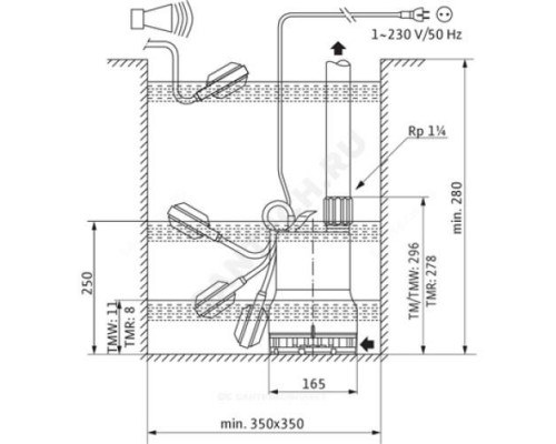 Насос дренажный TM 32/8-10m Wilo 4048411