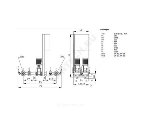 Установка пожаротушения CO-2 HELIX V 2207/SK-FFS-R Wilo 2453568