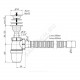Сифон для умывальника бутылочный 1 1/2
