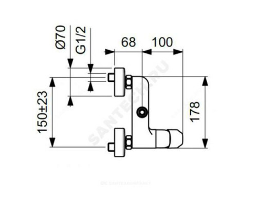 Смеситель для душа одноручный BALANCE Vidima BA272AA