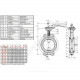 Затвор дисковый поворотный чугун VPI4449-02EP Ду 65 Ру16 межфл с рукояткой диск нерж манжета EPDM Tecofi VPI4449-02EP0065