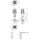 Насос многоступенчатый вертикальный HELIX V 1605-2/25/V/KS/400-50 PN25 3х400В/50 Гц Wilo 4150664