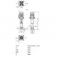 Насос многоступенчатый вертикальный HELIX V 1606-2/25/V/KS/400-50 PN25 3х400В/50 Гц Wilo 4150665