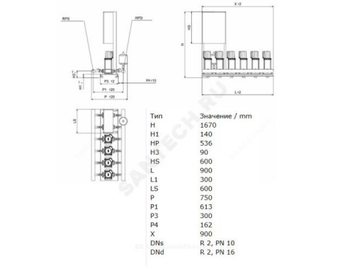 Установка повышения давления COR-3 MVIS 405/SKw-EB-R Wilo 2897559