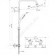 Система душевая в комплекте смеситель, верхний душ, шланг и лейка Ceratherm T25 Ideal Standard A7208AA .