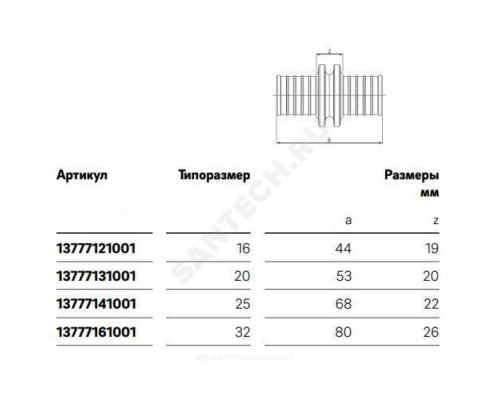 Муфта для PE-X труб аксиальная бронза Дн 25 RAUTITAN PLATINUM RX Rehau 13777141001