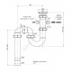Сифон трубный с разрывом струи 1 1/2
