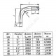 Отвод сталь шовный 90гр Дн 26,8х2,5 (Ду 20) однорезьбовой из труб по ГОСТ 3262-75 КАЗ