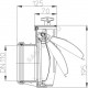 Клапан обратный канализационный коричневый Дн 110 б/нап с заслонкой из нерж стали HL HL710.0