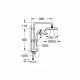 Комплект душевой в комплекте смеситель, верхний душ, шланг и лейка New Tempesta Grohe 124410