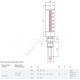 Термометр жидкостной виброустойчивый прямая L=100мм G1/2