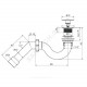 Сифон для поддона трубный 1 1/2