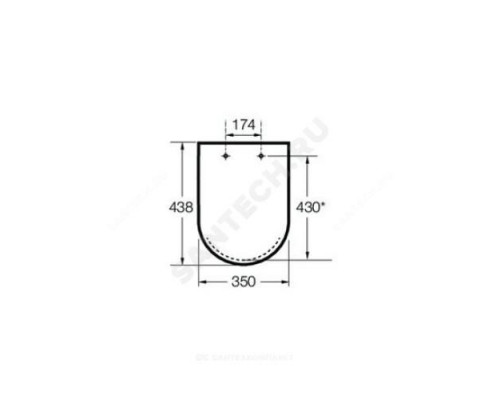 Сиденье для унитаза supralit микролифт Debba Round Roca 801B2200B