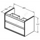 Тумба под умывальник 80 CONNECT AIR Ideal Standard E0819PS