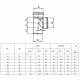 Тройник PP-H серый Дн 32х32х45гр б/нап в/к RTP (РосТурПласт) 27155