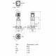 Насос многоступенчатый вертикальный HELIX FIRST V 212-5/25/E/S/400-50 PN25 3х400В/50 Гц Wilo 4201048