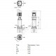 Насос многоступенчатый вертикальный HELIX FIRST V 216-5/16/E/S/400-50 PN16 3х400В/50 Гц Wilo 4201055