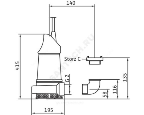 Насос дренажный KS 15 DS Wilo 6019784