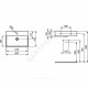 Умывальник подвесной STRADA 60 1 отверстие под смеситель по центру Ideal Standard K077801