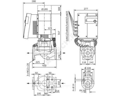 Насос ин-лайн с сухим ротором STRATOS GIGA 100/1-33/6,0-R1 PN16 3х400В/50 Гц Wilo 2170192