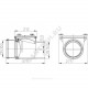 Клапан обратный канализационный коричневый Дн 160 б/нап с заслонкой из нерж стали, монтажным лючком HL HL 715.1