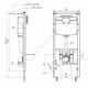 Инсталляция для подвесного унитаза с кнопкой смыва хром глянцевый WC1110 WP1210 АНИ Пласт WCP1121