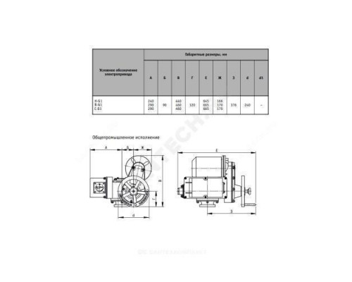 Электропривод многооборотный Н-Б1-02 Б У2 380В IP54 Тулаэлектропривод