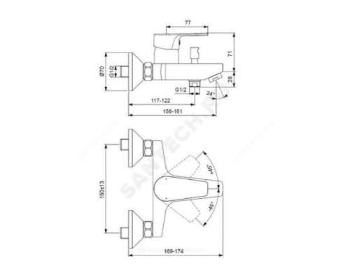 Промо-комплект (3 в 1) ESLA Ideal Standard BC264AA .