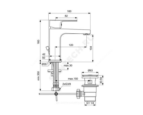 Промо-комплект (3 в 1) ESLA Ideal Standard BC264AA .