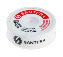 Лента ФУМ PTFE 19ммх15м катушка цвет: белый среда: вода Santera 5-0026