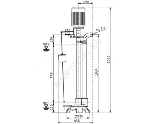 Насос полупогружной Drain VC 40/20 3-400 Wilo 2044584