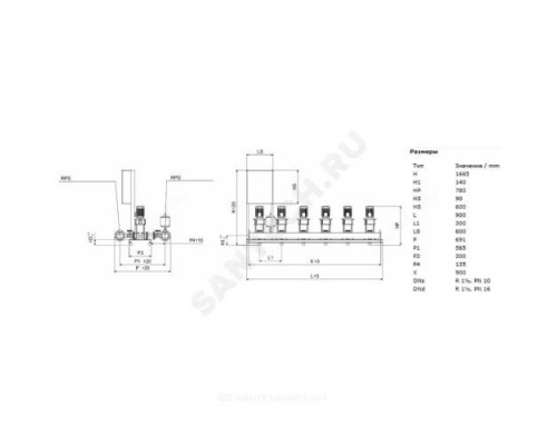 Установка повышения давления COR-3 HELIX V 407/SKw-EB-R Wilo 2450344