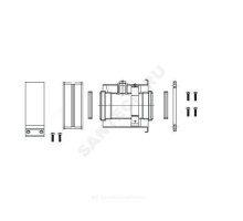 Адаптер вертикальный 60/100 мм для котлов Ягуар/Рысь Protherm 3002186614