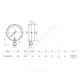 Манометр ТМ-510Р.00 (М2) радиальный Дк100мм 0-0,25 МПа кл.1,5 G1/2