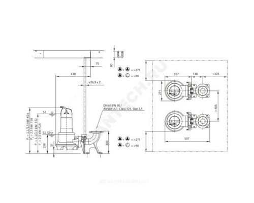 Насос фекальный REXA UNI V06/M15-523/A Wilo 6082142