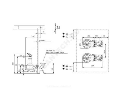 Насос фекальный REXA UNI V05/T08-540 Wilo 6082123