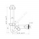 Сифон для биде трубный 1 1/4