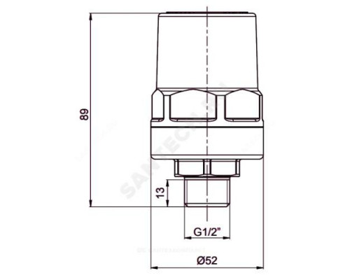 Амортизатор гидроудара Ду 15 Ру10 НР OR 0198.015