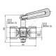 Кран для манометра 3-ходовой латунь Ду 15 Ру25 ВР G1/2