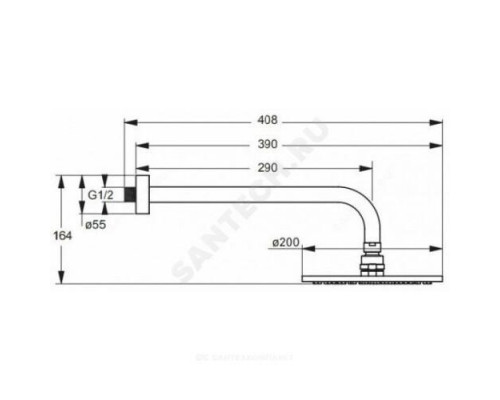 Смеситель для ванны с душем одноручный CERAFLEX Ideal Standard BC447AA .